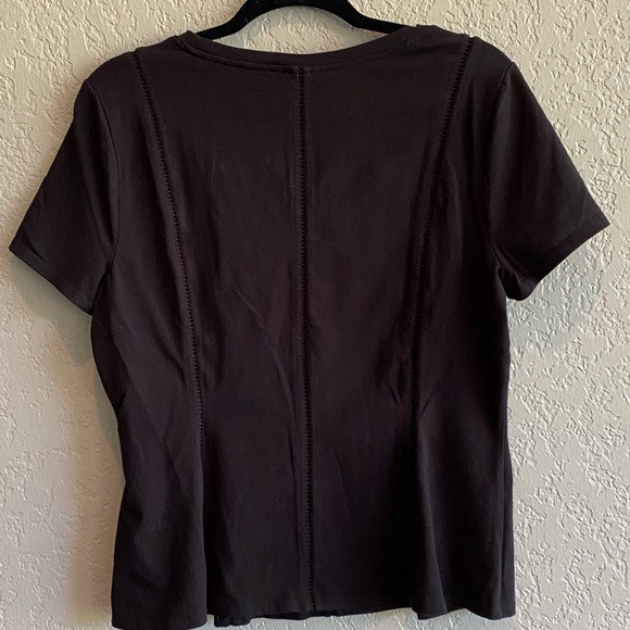 WHMB peplum top, in Black, size L - Picture 2 of 6